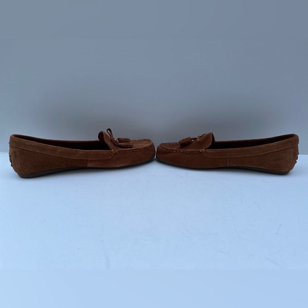 Coach Brown Suede Moccasins - Picture 3 of 9